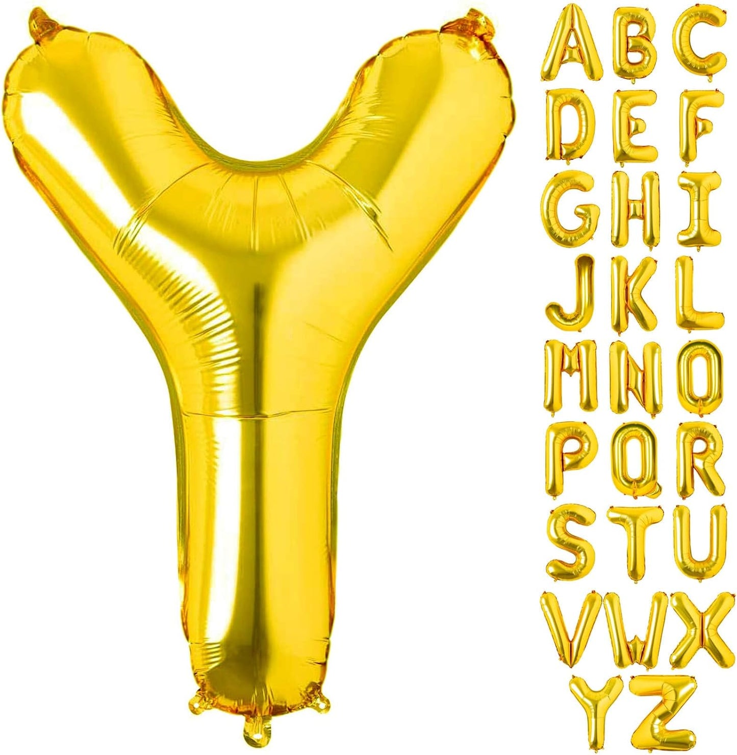 Non-Helium Gold Letters A-Z