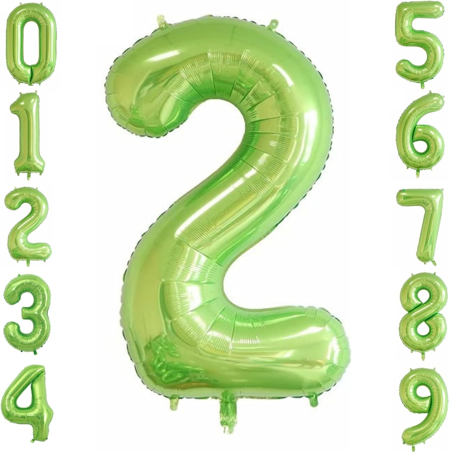 32-inch Foil Green Number Balloon (0-9) - Perfect for any Special Occasions