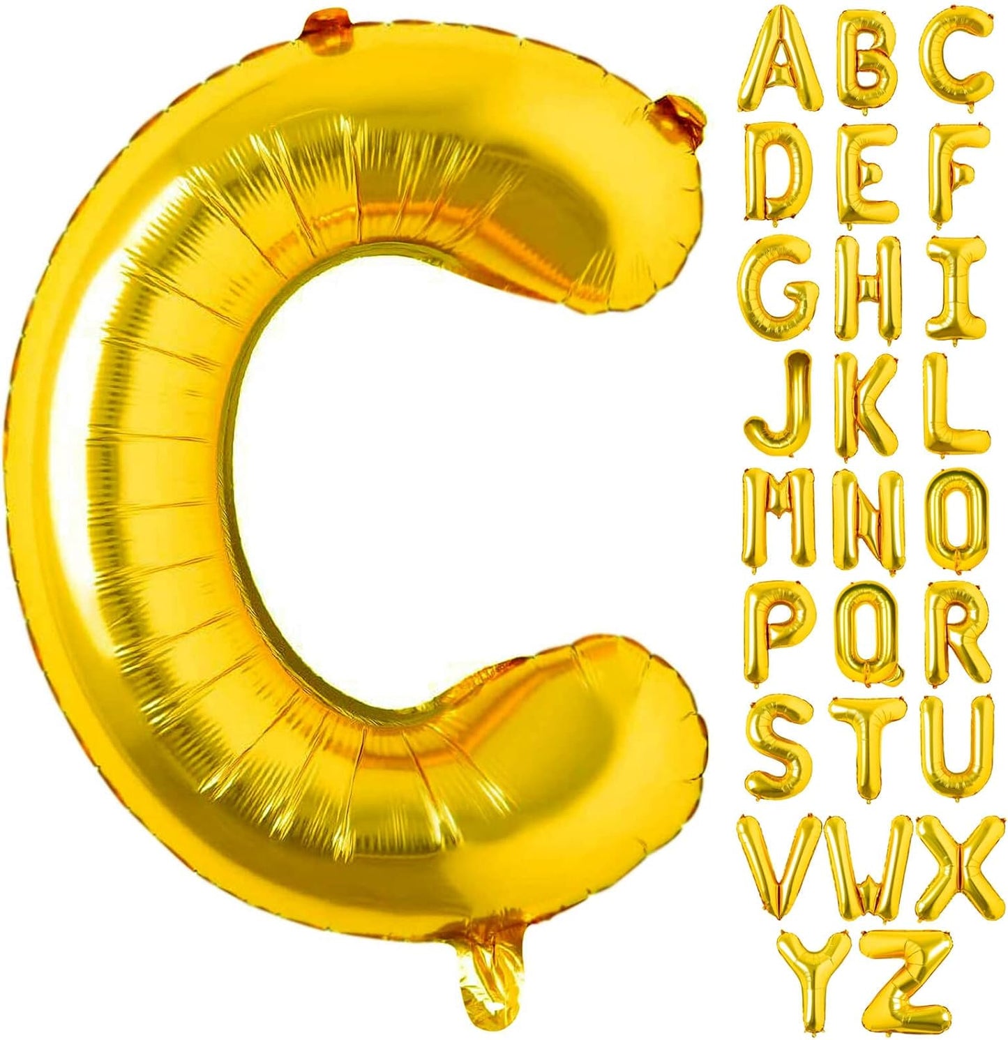 Non-Helium Gold Letters A-Z