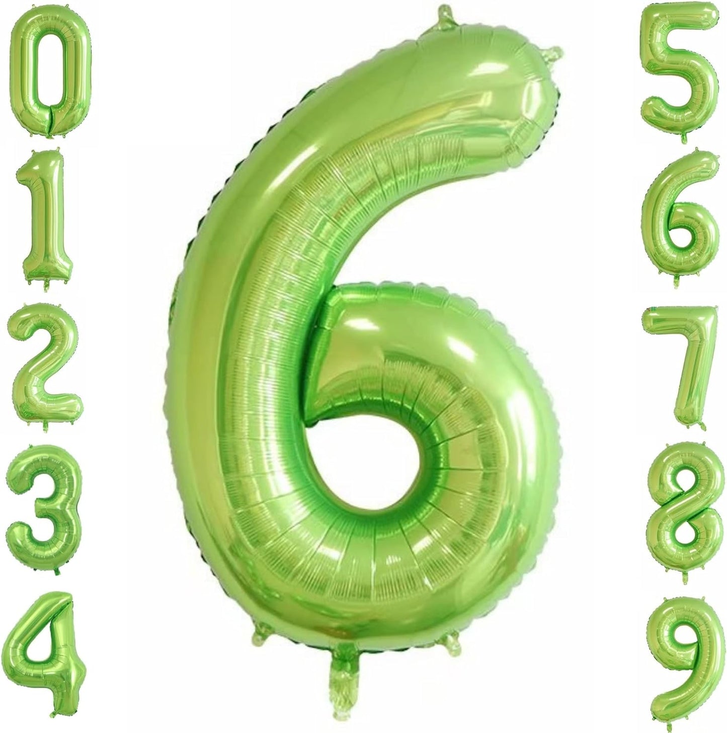 32-inch Foil Green Number Balloon (0-9) - Perfect for any Special Occasions