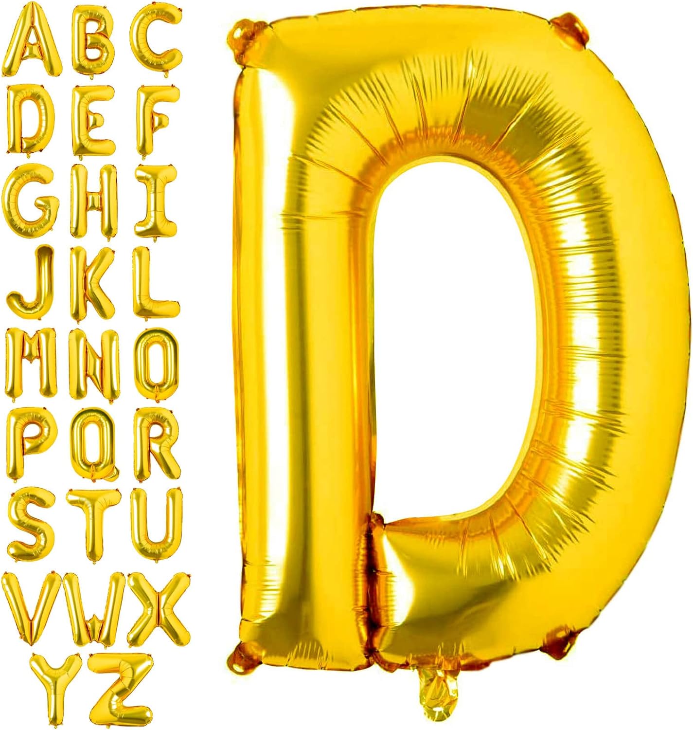 Non-Helium Gold Letters A-Z