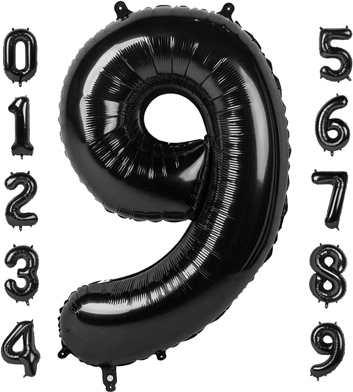 32-inch Number Balloon 0-9 Kids Birthday Helium Balloon Bouquet Black