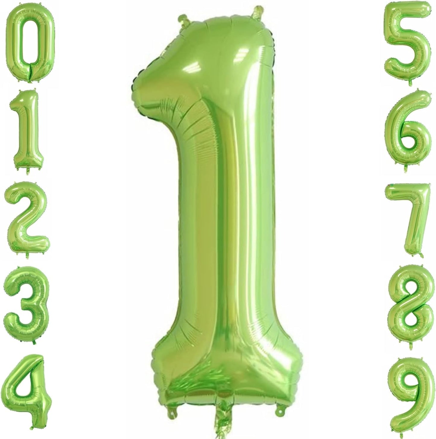 32-inch Foil Green Number Balloon (0-9) - Perfect for any Special Occasions