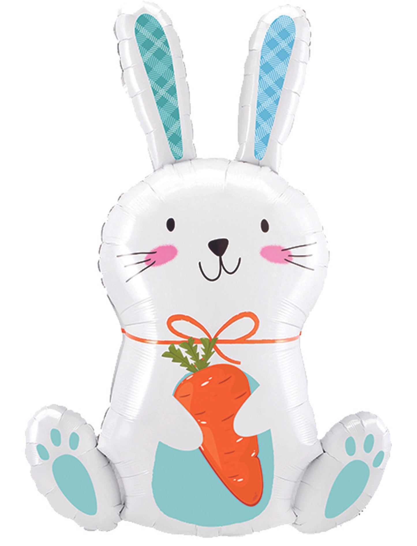 Bunny Happy Easter Bunny Kids Birthday Helium Balloon Bouquet Blue White