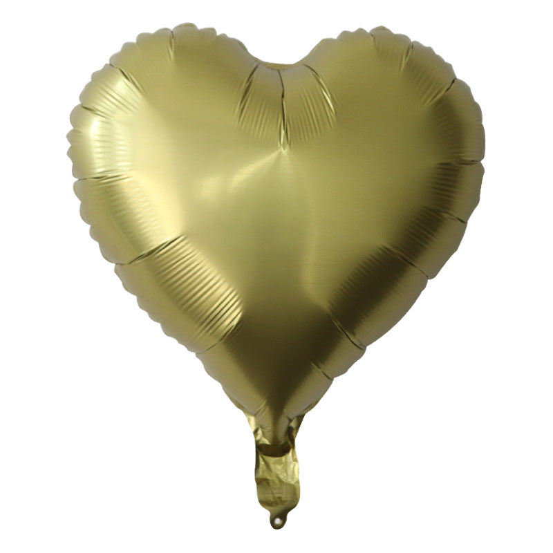 Matte Gold Heart Helium Balloon - Perfect for any Celebration!