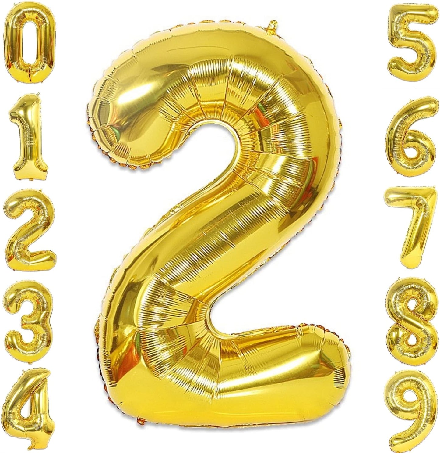 40-inch Foil Gold Number Balloon (0-9) - Perfect for any Special Occasions