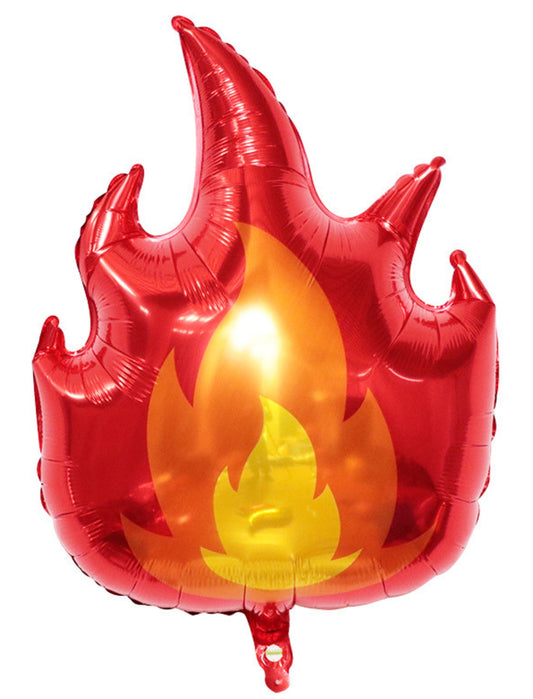 Fire Balloon Firefighter Kids Birthday Helium Balloon Bouquet Red