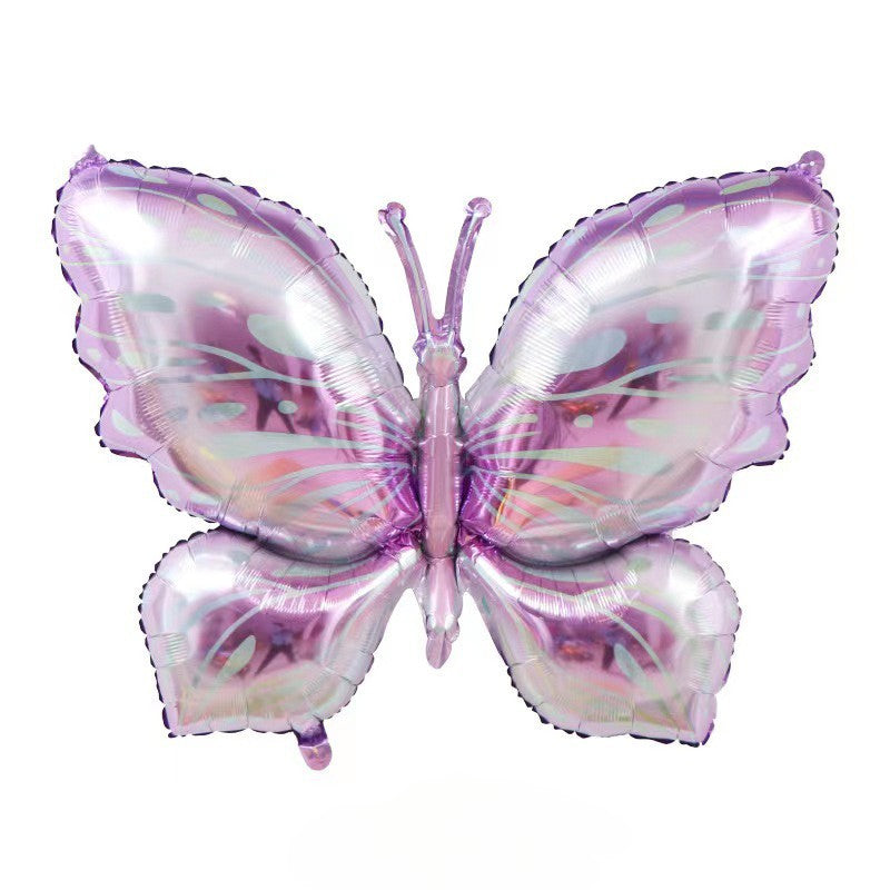 Purple Garden Bliss Butterfly Helium Balloon – Perfect for Any Special Occasion