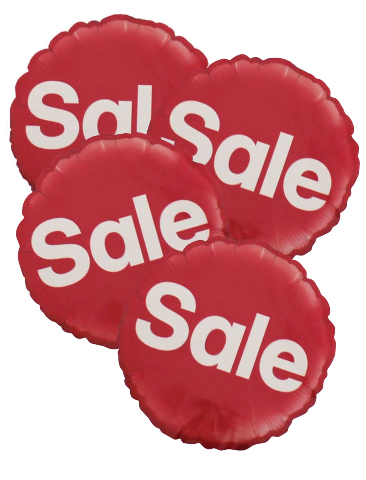 Sale Helium Balloon Super Market item Sale Discount Helium Balloon Bouquet Red White