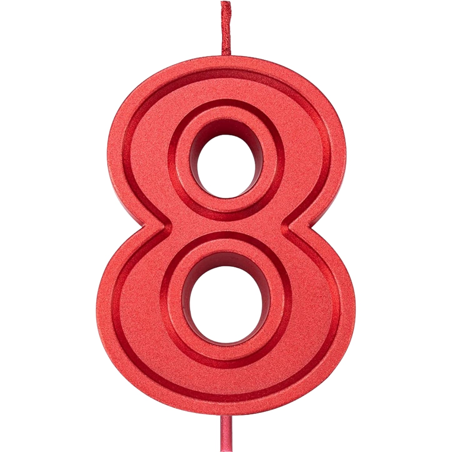 Red Number Candles – Available in All Digits for Birthdays & Celebration