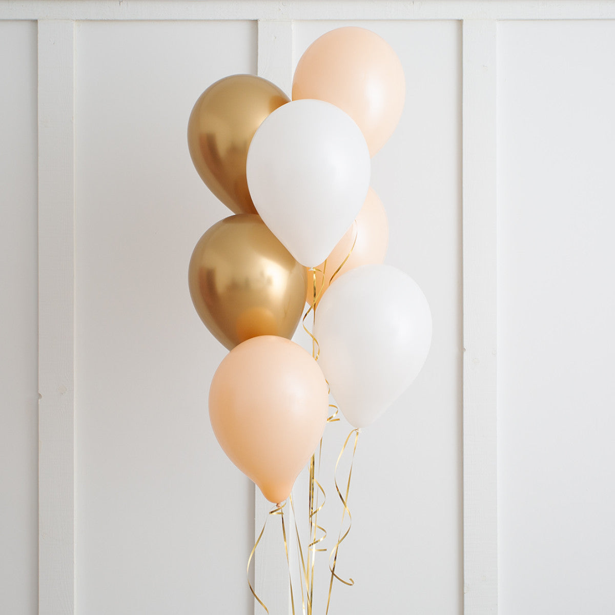 Cream Chrome Helium Latex Balloon Bunch Elevate Your Celebration with Stunning Helium Balloon Bouquet