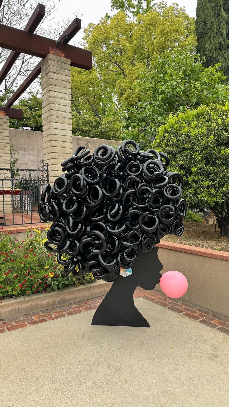 Customize Hair Designed Balloons Black 260q with Customize Board - Perfect for special occasion
