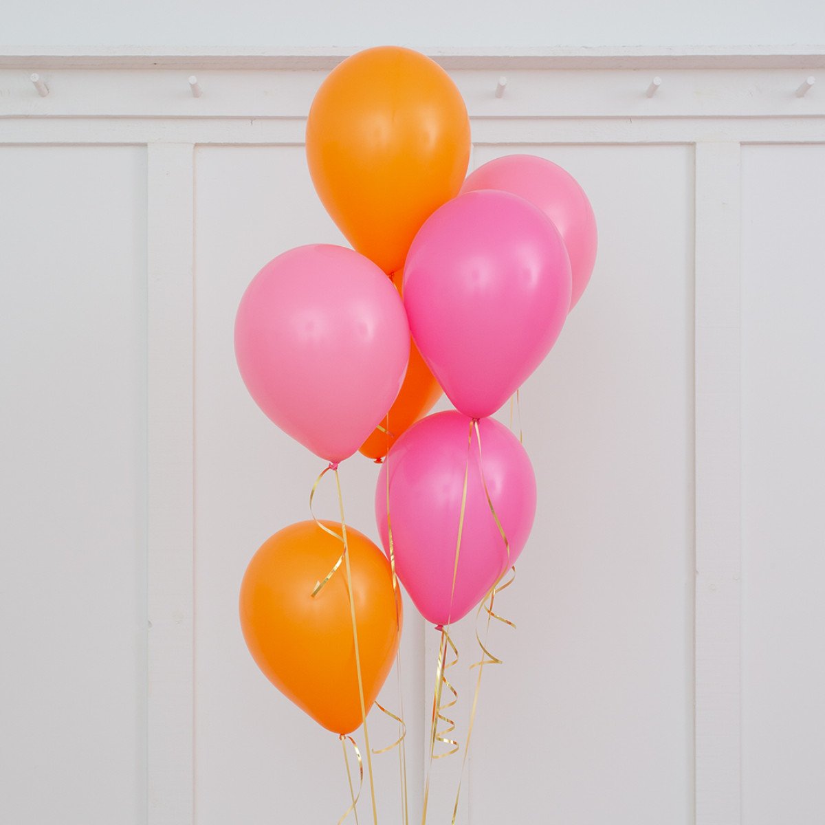 Pink and Orange Latex Helium Balloon Bunch - Perfect for any special occasions!