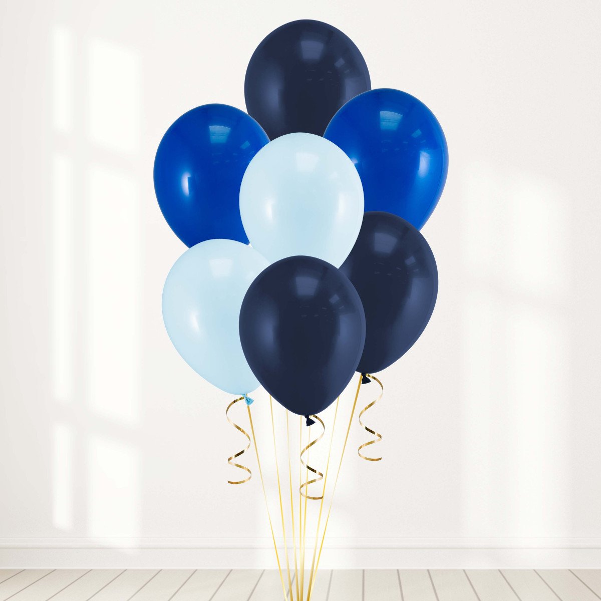Blue Latex Helium Balloon Bunch - Perfect for any special occasions!