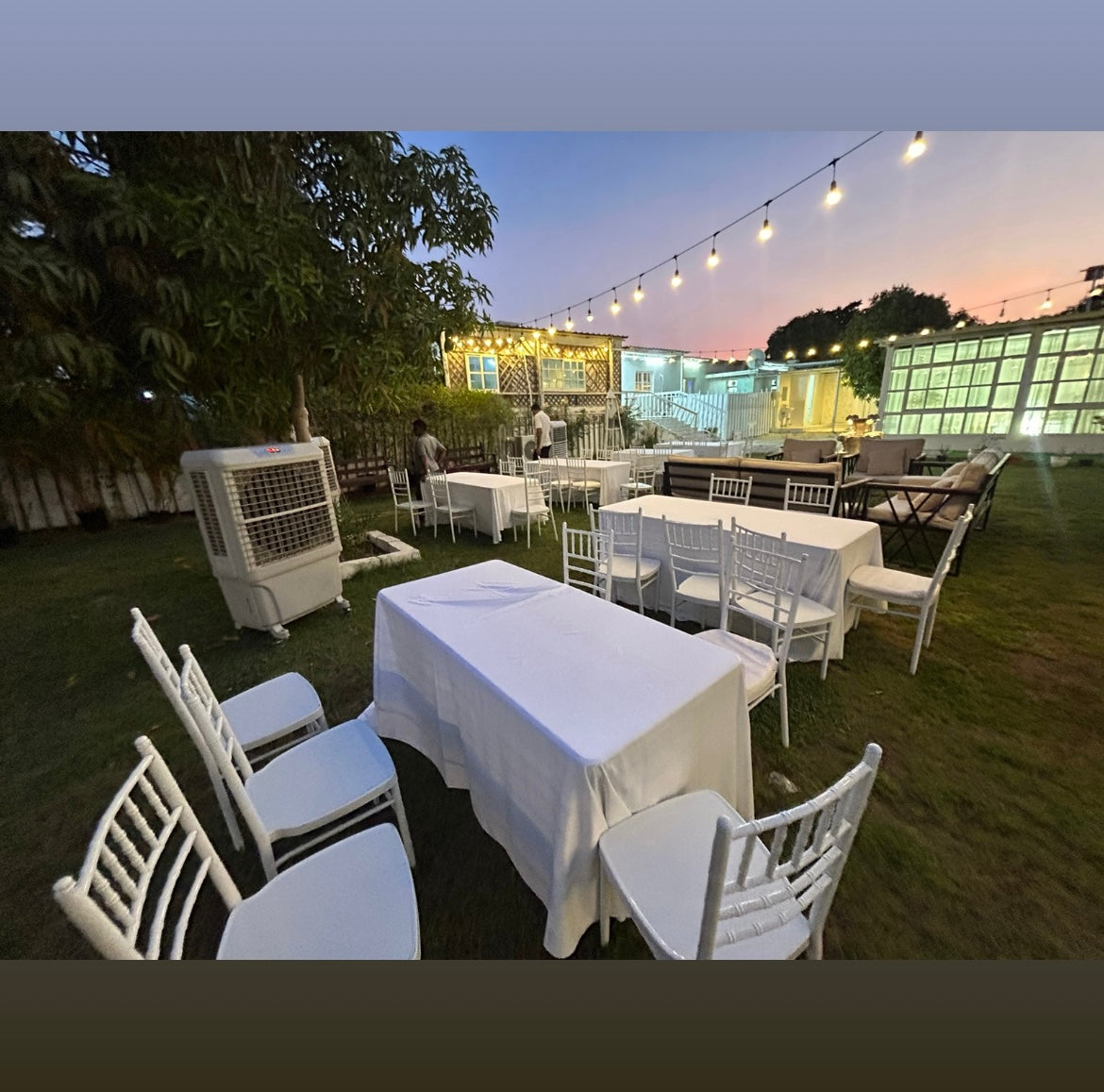 Table and Chair Setup - 50 Persons
