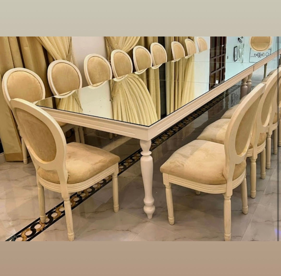 Glass Top Table Rental