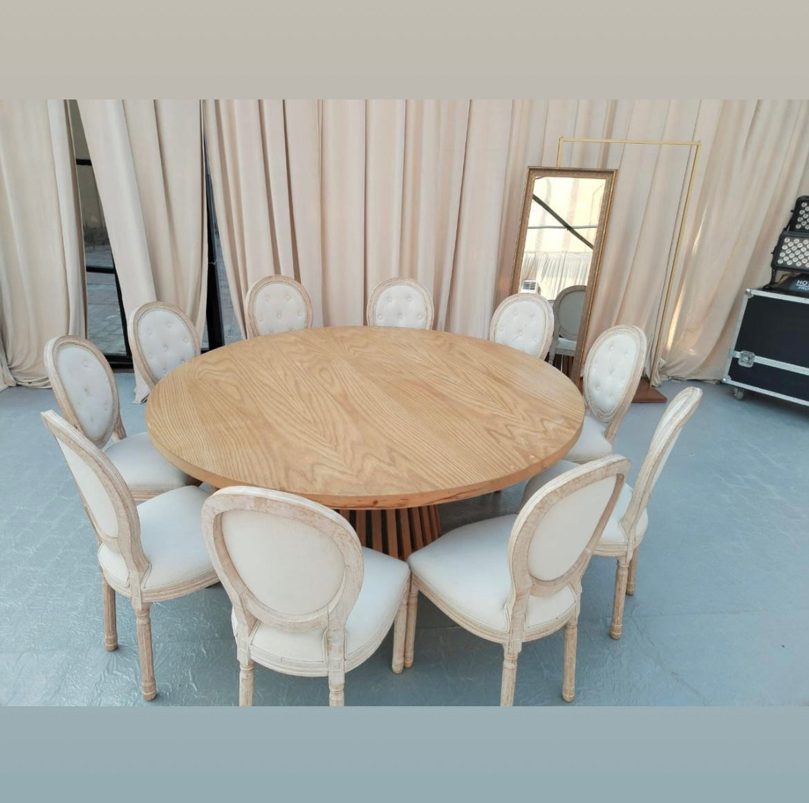 Round Wood Table