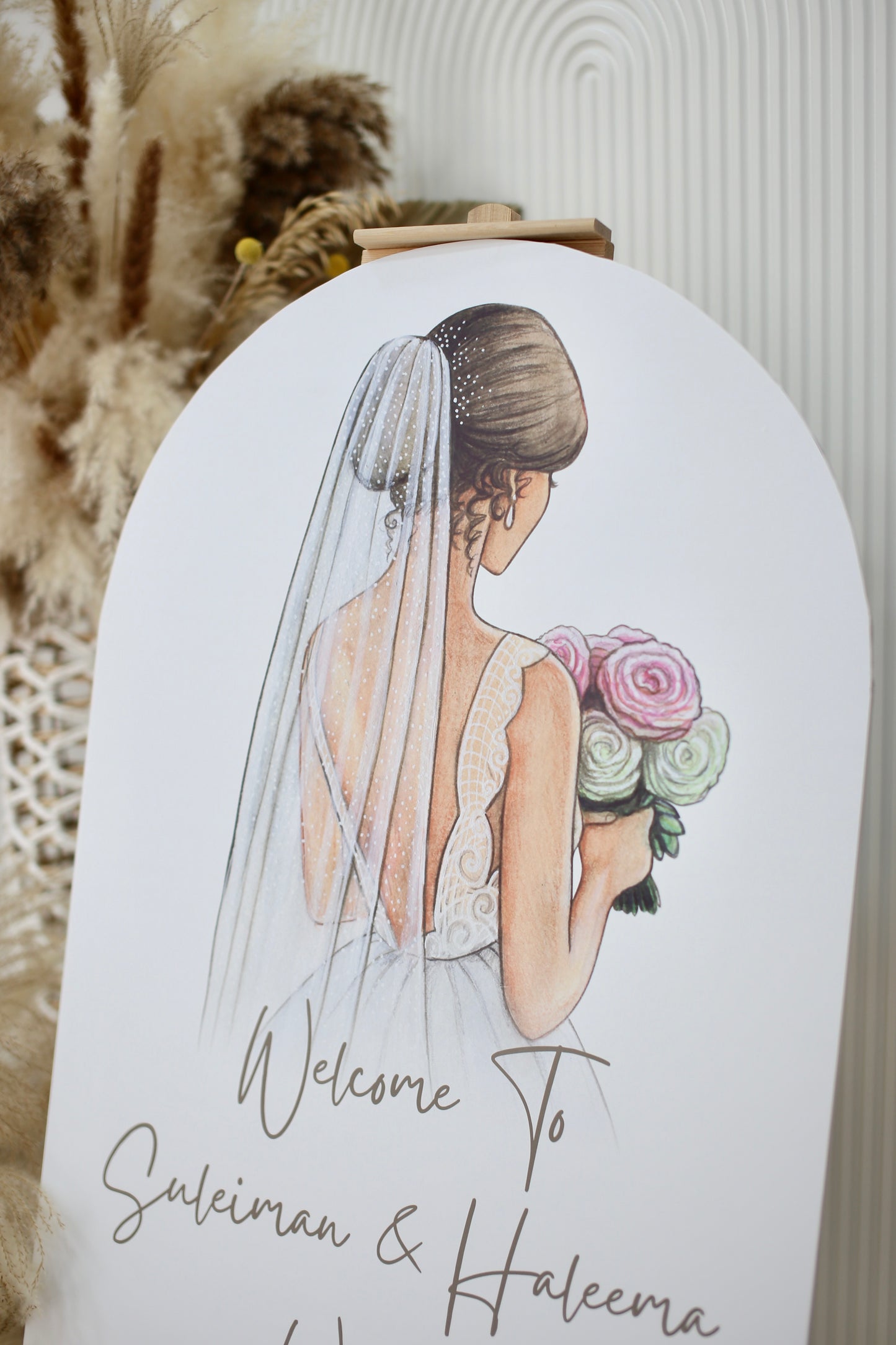 Customizable KT Board with Wooden Stand - Bridal Shower, Wedding, Engagement Perfect for any occasions!