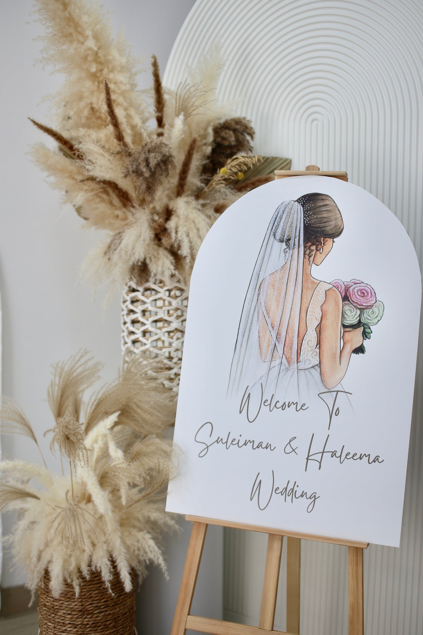 Customizable KT Board with Wooden Stand - Bridal Shower, Wedding, Engagement Perfect for any occasions!