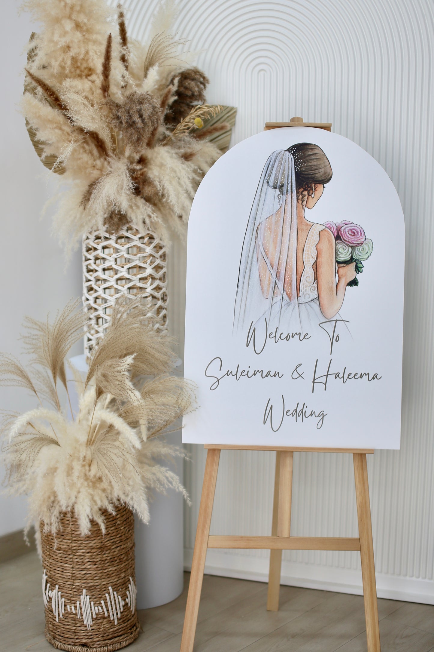 Customizable KT Board with Wooden Stand - Bridal Shower, Wedding, Engagement Perfect for any occasions!