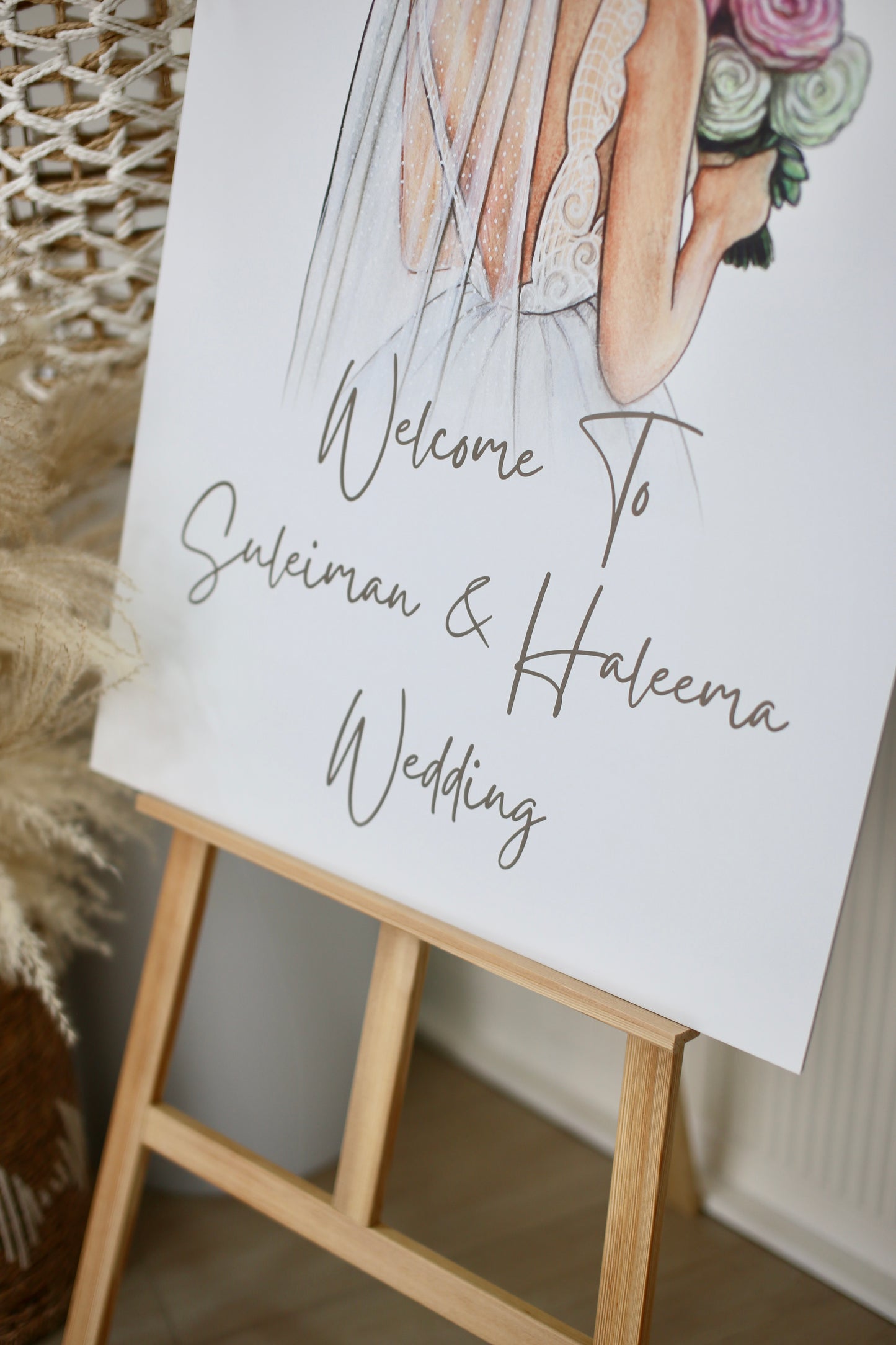 Customizable KT Board with Wooden Stand - Bridal Shower, Wedding, Engagement Perfect for any occasions!
