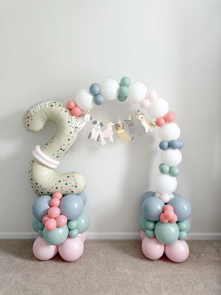Quicklink Arch Number ‘2’ Dinosaur Customizable Design and Sticker