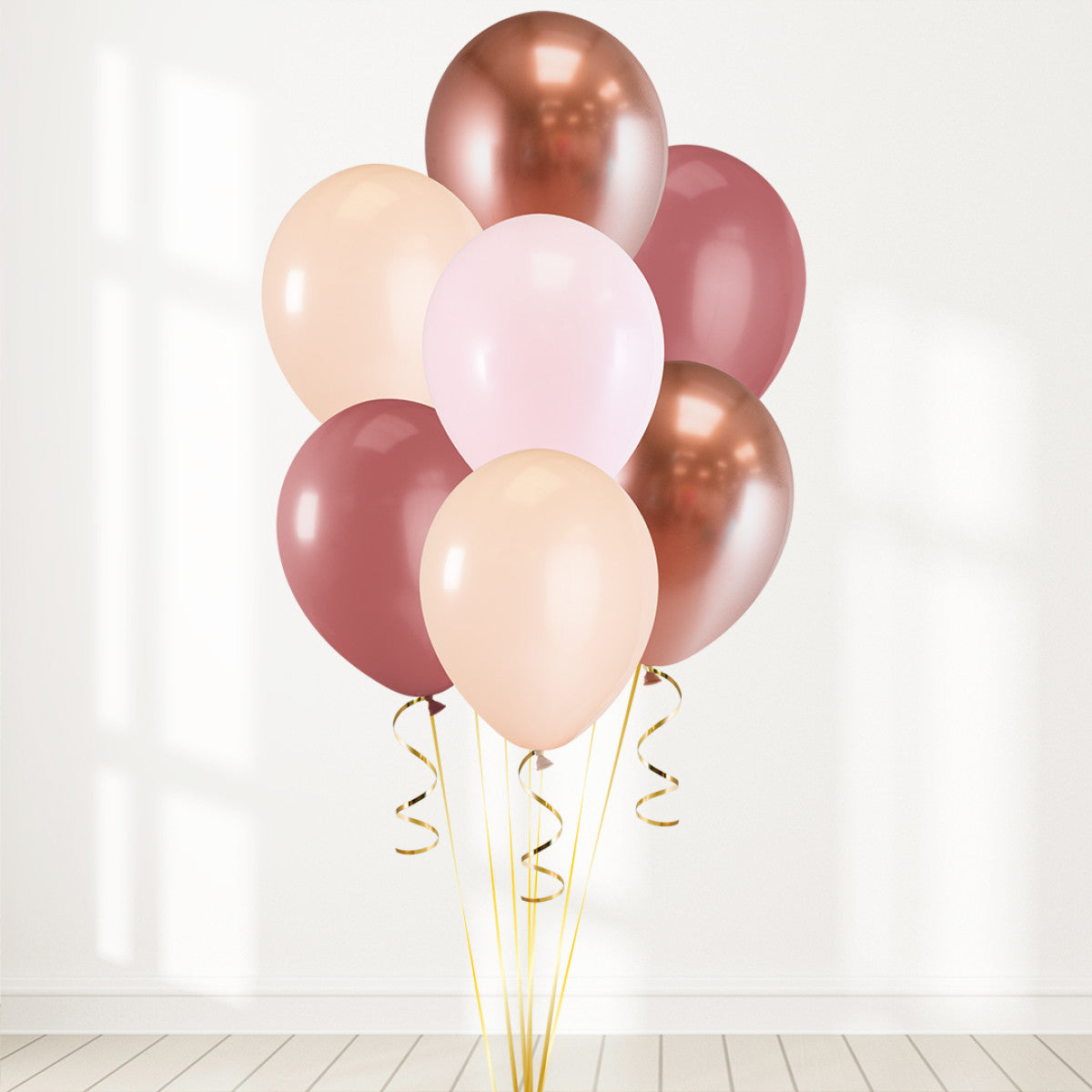 Rose Gold Helium Latex Balloon Bunch Elevate Your Celebration with Stunning Helium Balloon Bouquet (Copy)