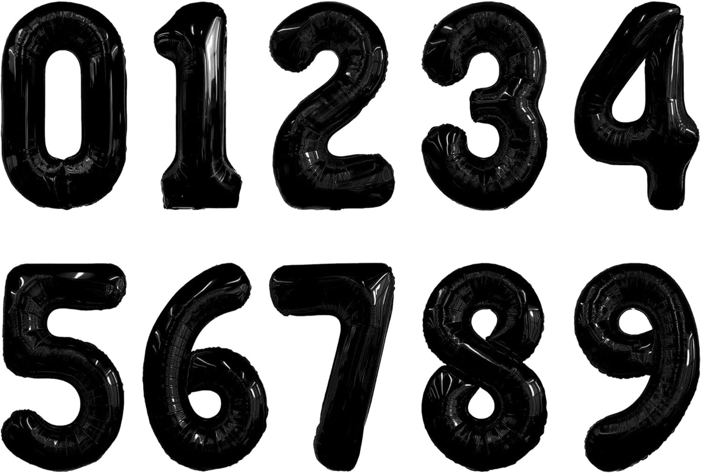 16-inch Foil Black Number Balloon (0-9)