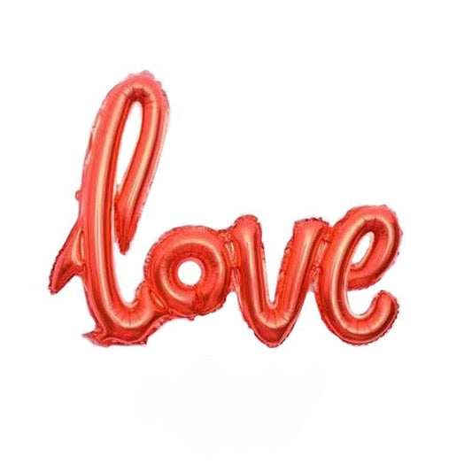 ‘love’ Foil Balloon Orange Banner Not Supported By Helium