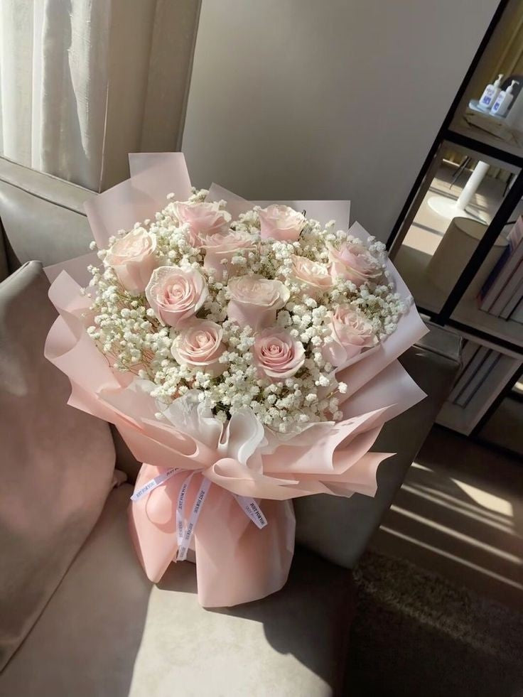Pink Roses - Floral Fresh Bouquet