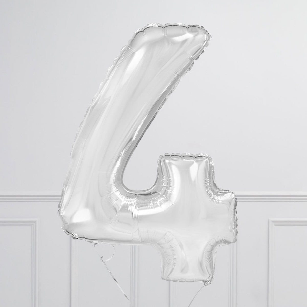 Helium Clear Two Number Set Balloon with 3 Stars Foil Balloons