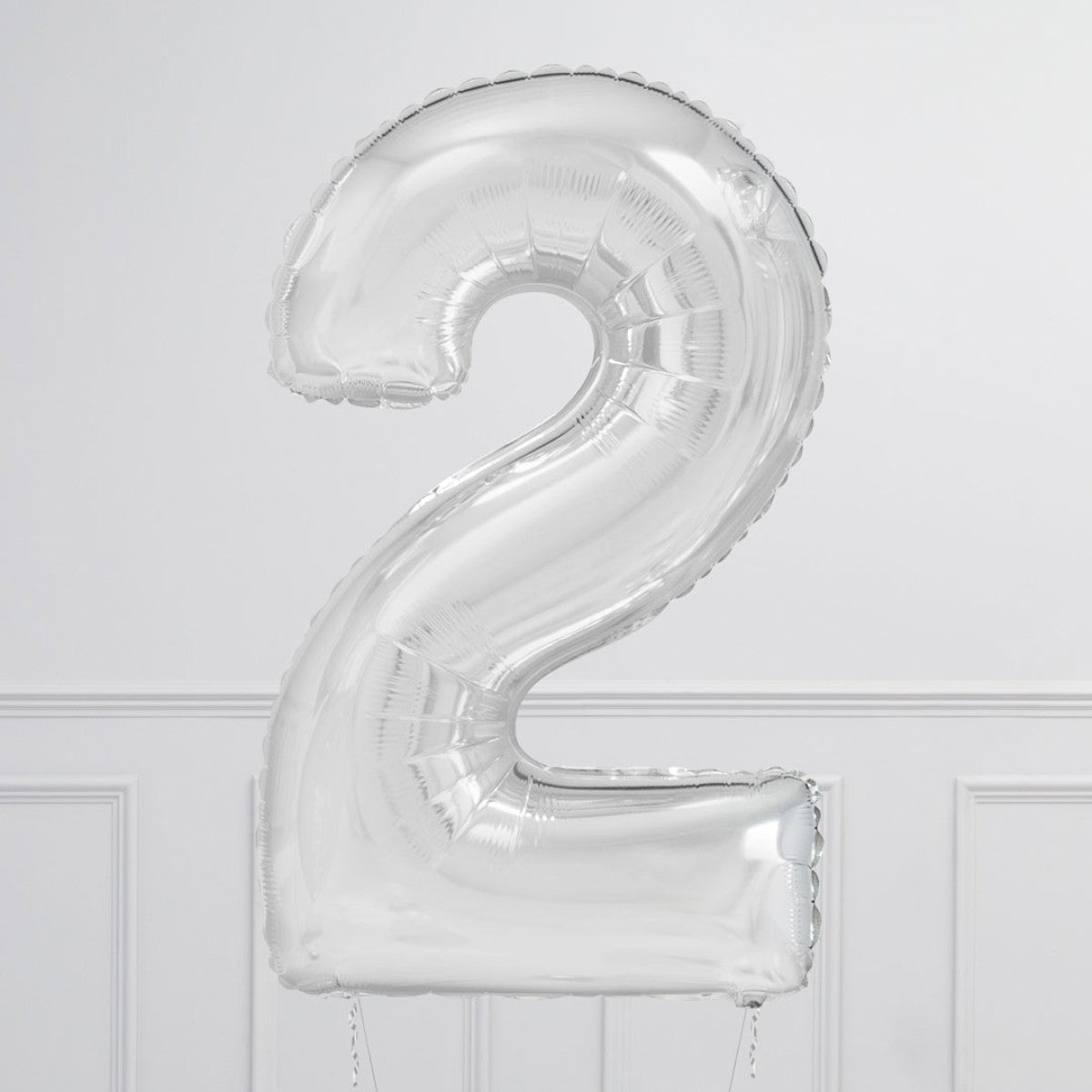 Helium Clear Two Number Set Balloon with 3 Stars Foil Balloons