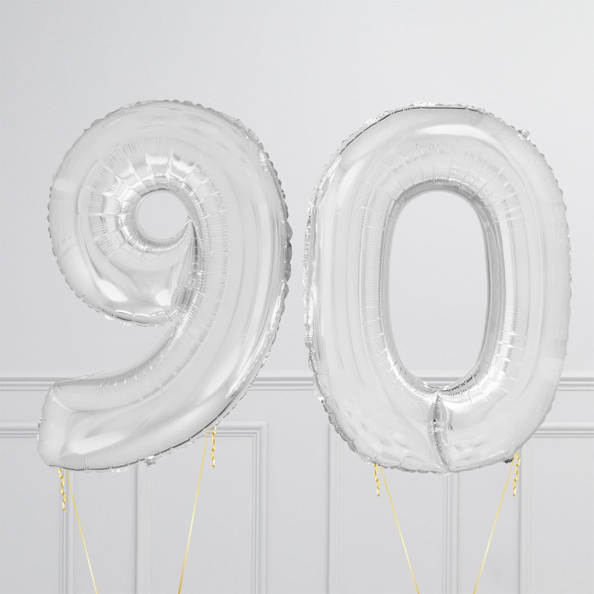 Helium Clear Two Number Set Balloon with 3 Stars Foil Balloons