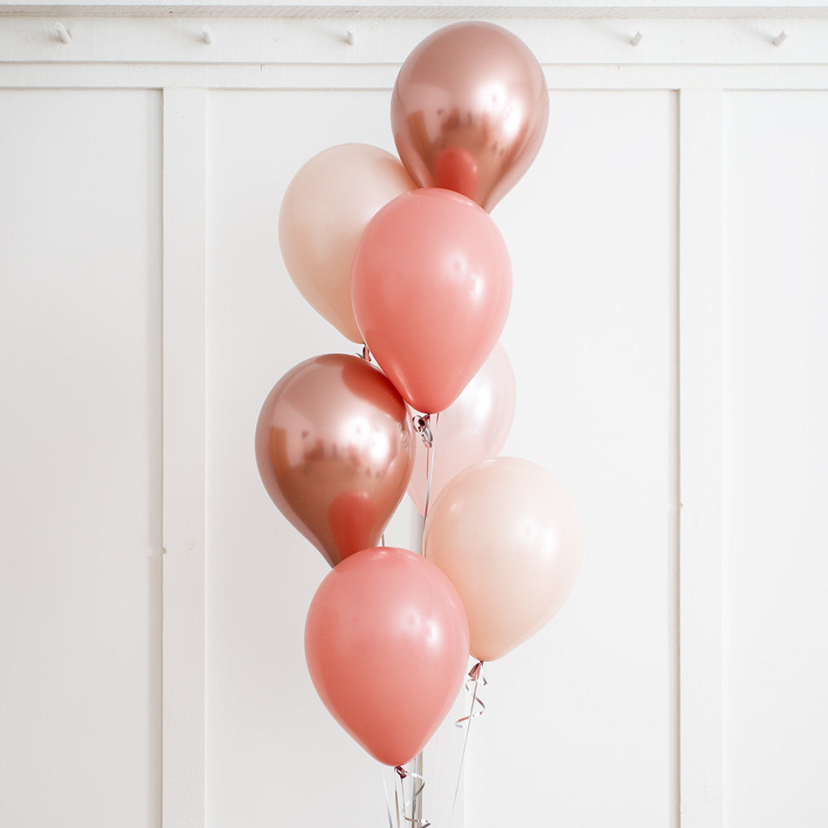 Rose Gold Blush Party Helium Latex Balloon Bunch Elevate Your Celebration with Stunning Helium Balloon Bouquet