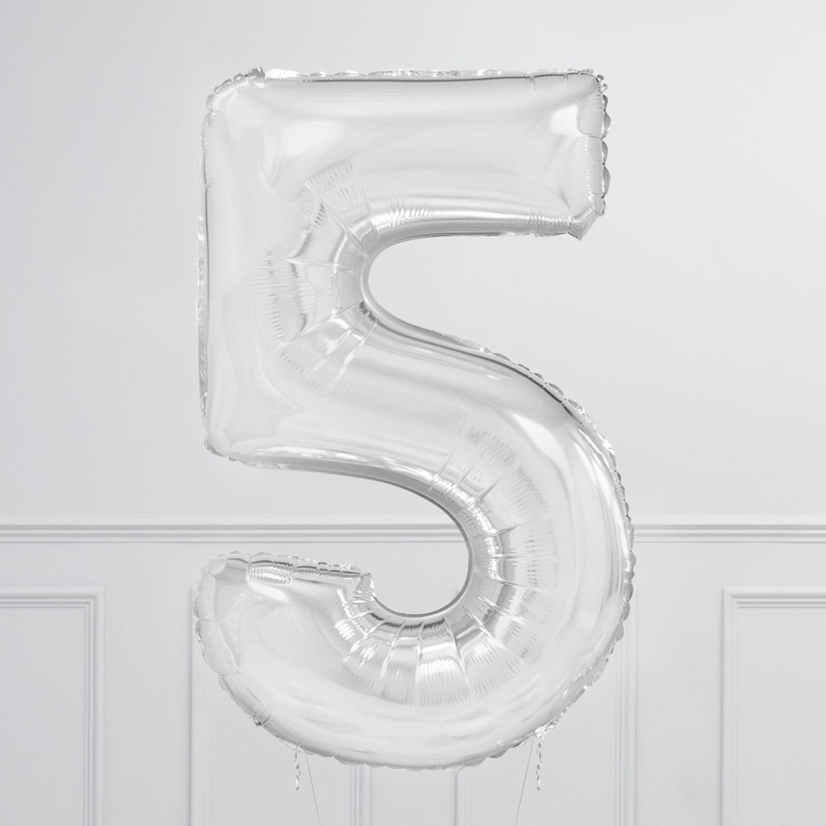 Helium Clear Two Number Set Balloon with 3 Stars Foil Balloons