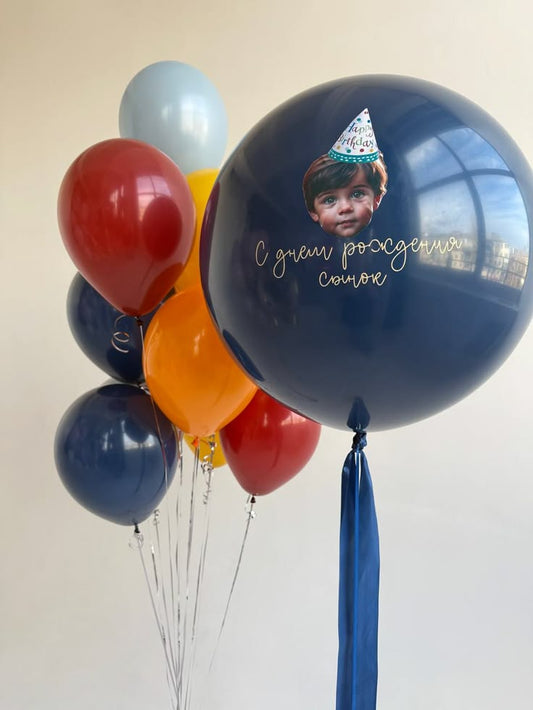 Customization Photo Balloon Personalised Latex Customize Sticker Photo and Latex Customizable Design