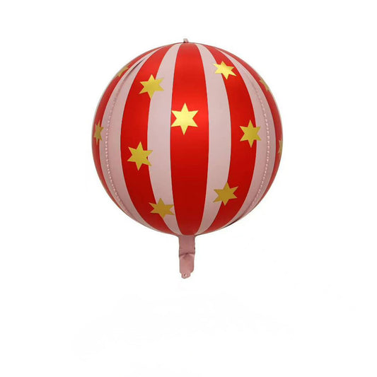 Red Ball Circus Carnival Helium Foil Balloon - Perfect for any celebrations!
