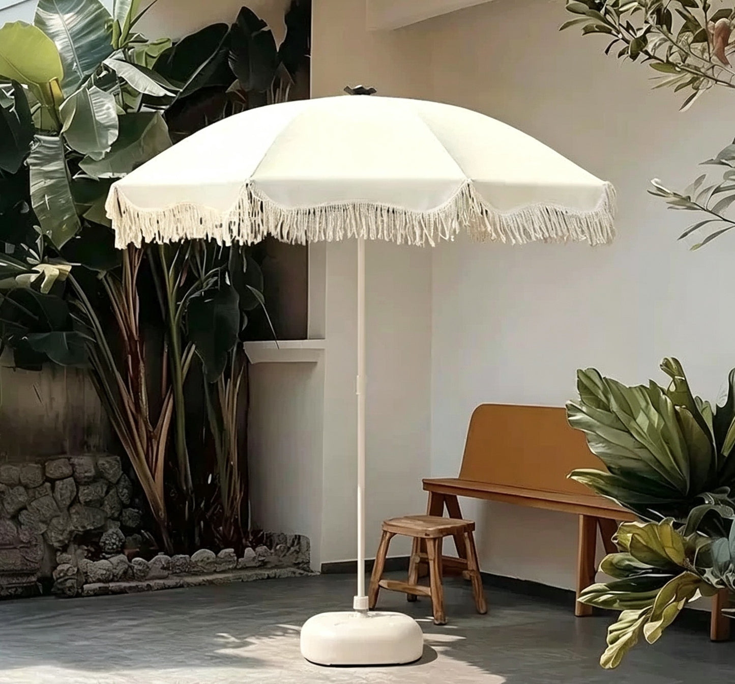 Beach Boho patio umbrella Rental - Perfect for special occasion!