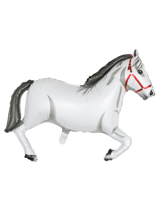 Horse Shape Balloon Animal Theme Balloon Kids Birthday Happy Birthday Balloon Surprise gift Animal Balloon Helium Balloon Bouquet White