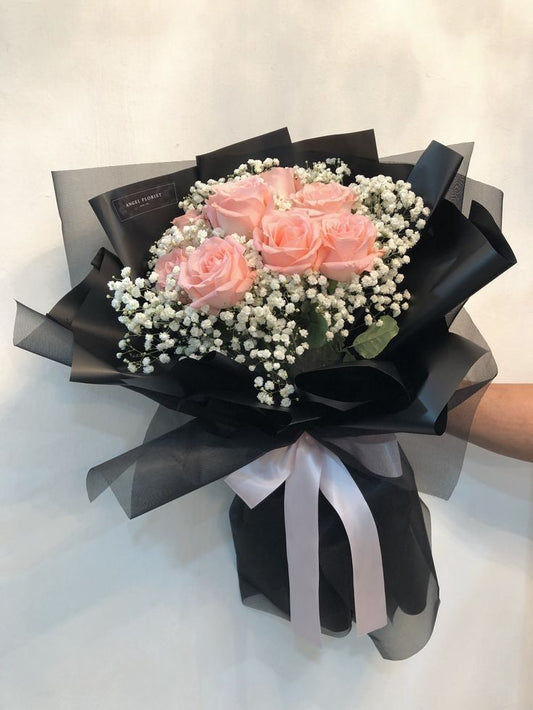 Pink Roses - Floral Fresh Bouquet