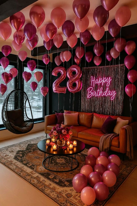 Balloon & Banner Bash - Perfect for Birthday Celebration!