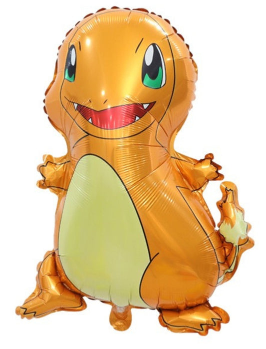 Charmander Pokemon Cartoon Theme Balloon Kids Birthday Happy Birthday Balloon Helium Balloon Bouquet Orange