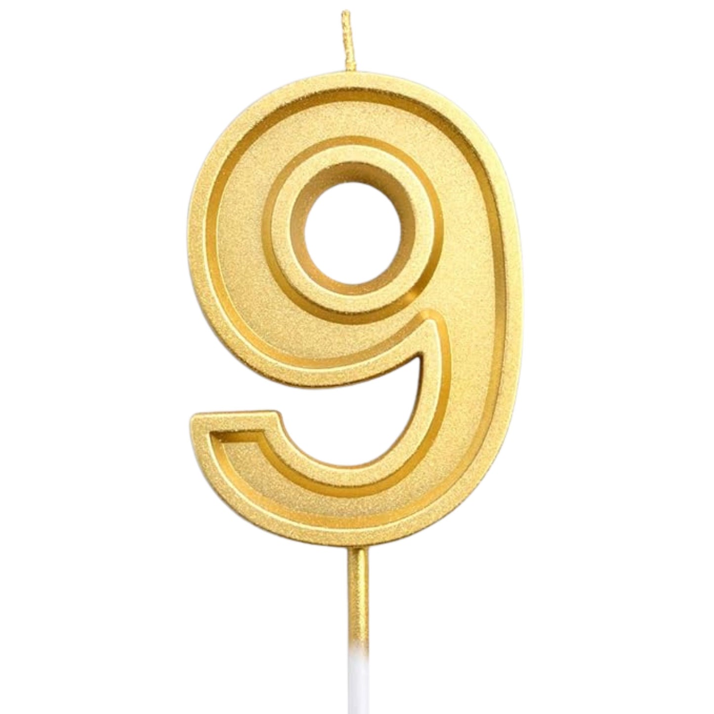 Silver Number Candles – Available in All Digits for Birthdays & Celebration