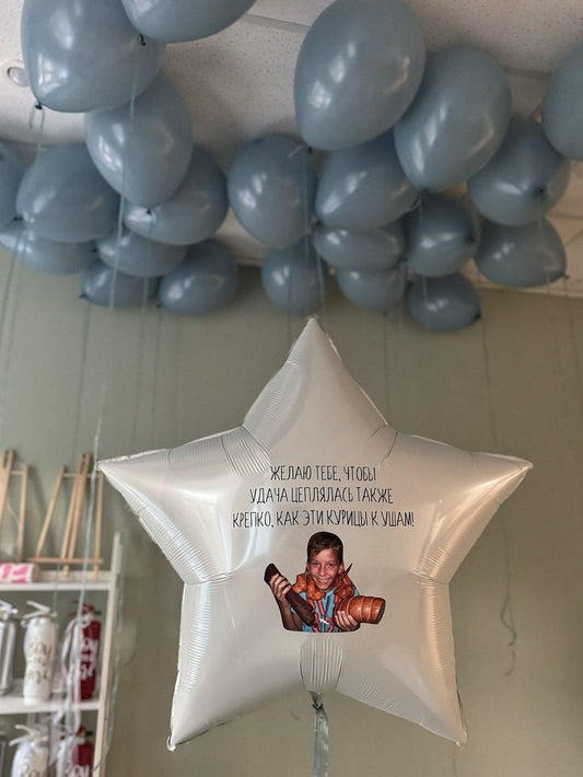 Customization Photo Balloon Personalised Latex Customize Sticker Photo and Latex Customizable Design