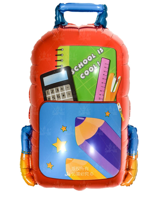Back To School Decoration Balloon Schoolbag Designs For Classroom Decor Helium Balloon Bouquet Red Blue Green