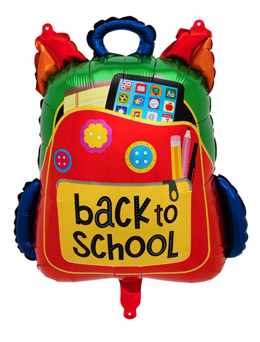 Back To School Decoration Balloon Schoolbag Designs For Classroom Decor Helium Balloon Bouquet Red Green