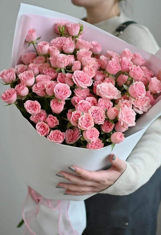Pink Roses - Floral Fresh Bouquet