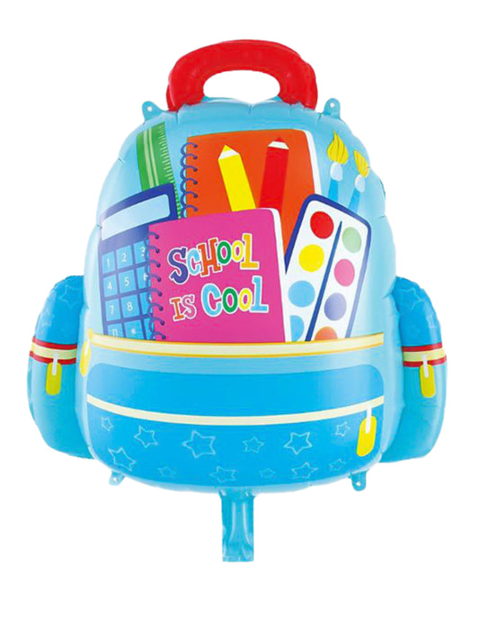 Back To School Decoration Balloon Schoolbag Designs For Classroom Decor Helium Balloon Bouquet Blue
