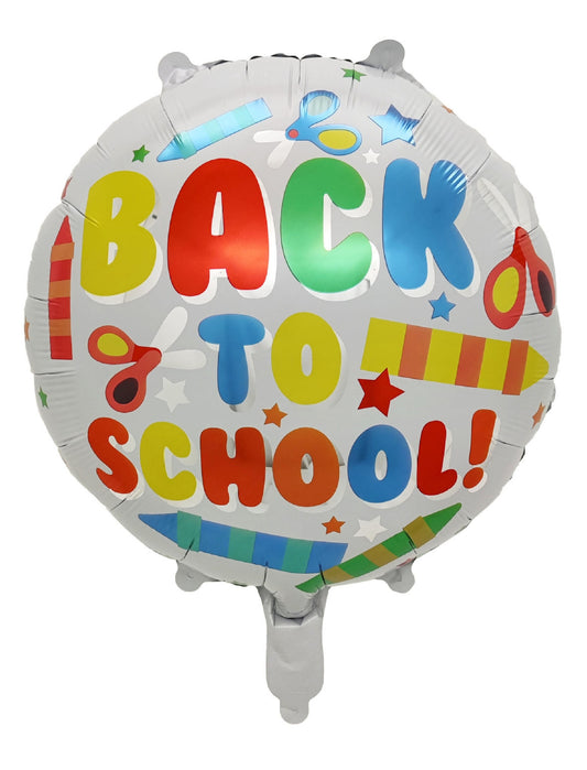 Back To School Decoration Balloon Welcome Back Classroom Decor Helium Balloon Bouquet White