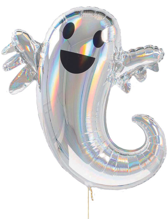 Little Ghost Halloween Kids Birthday Helium Balloon Bouquet Iridescent